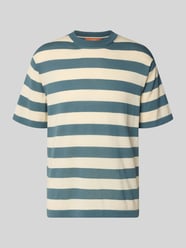 t-shirt z prążkowanym okrągłym dekoltem od Cruna - 1