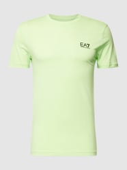 T-Shirt mit Label-Print von EA7 Emporio Armani Grün - 48