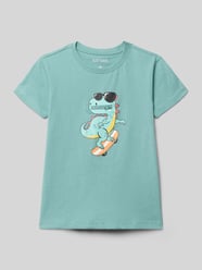 t-shirt z okrągłym dekoltem i nadrukiem z motywem od Blue Seven - 40