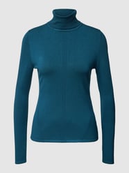 Gebreide coltrui van comma Turquoise - 43