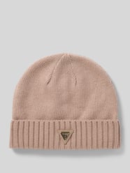 Muts met viscose en wol, model 'Sweater' van Guess Activewear Beige - 5