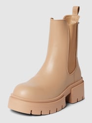 Chelsea Boots in Leder-Optik Modell 'Charlotte' von Guess Beige - 4