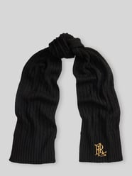 Szal z wyhaftowanym logo od Lauren Ralph Lauren - 6