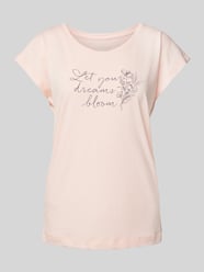 T-Shirt mit Statement-Print von LASCANA Pink - 47