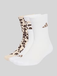 Socken aus Baumwoll-Mix im 3er-Pack von adidas Sportswear Beige - 46