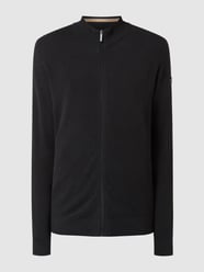 Strickjacke aus Baumwolle  von bugatti Grau / Schwarz - 2