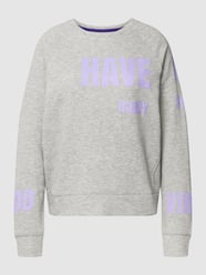 Bluza z nadrukiem z logo od Emily Van den Bergh Szary - 40