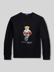 Regular Fit Sweatshirt mit ikonischem Bären-Motivprint aus Baumwollmix von Polo Ralph Lauren - 44