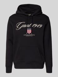 Bluza z kapturem z naszywką z logo i kieszenią kangurką od GANT - 5