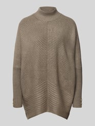 Oversized Pullover in Strick-Optik mit Stehkragen von Apricot - 29