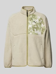 Teddyfelljacke mit Logo-Print Modell 'HIKING IS A TEAM' von PUMA PERFORMANCE Beige - 7