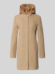 Kurzmantel aus Woll-Mix mit Kapuze von FUCHS SCHMITT Beige - 30