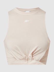 Top krótki z mieszanki modalu  od Reebok Active Biały - 36