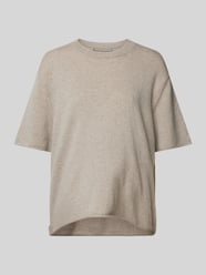 Kaschmir-T-Shirt mit Rollsaum von (The Mercer) N.Y. Braun - 1