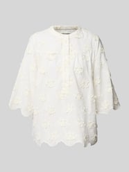 Bluzka z koronką szydełkową i falistym wykończeniem model ‘Louise’ od LOLLYS LAUNDRY - 43