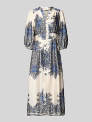 Maxikleid mit Puffärmeln Modell 'STELLAR PAISLEY BORDER' von Neo Noir - 35