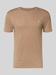 T-shirt met logostitching van Polo Ralph Lauren Beige - 9