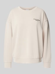 Sweatshirt mit Statement-Detail von Jake*s Collection Beige - 1