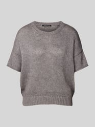 Gebreide pullover met 1/2-mouwen van Luisa Cerano Bruin - 18