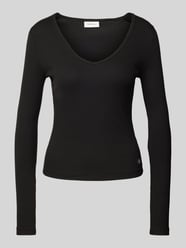 Longsleeve mit Label-Patch von Calvin Klein Jeans Schwarz - 14