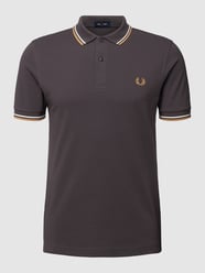 Poloshirt mit Label-Stitching von Fred Perry Grau - 26