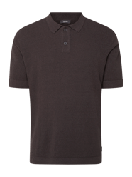 Poloshirt van bouclé  van Esprit Collection Bruin - 26