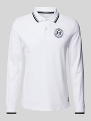 Poloshirt mit kurzer Knopfleiste von Christian Berg Men Weiß - 7