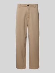 Straight leg chino met riemlussen, model 'STORM' van ANNARR Beige - 30