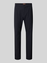 Slim Fit Stoffhose mit Strukturmuster von Cruna - 5