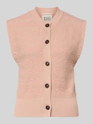 Strickweste mit Rundhalsausschnitt von Scotch & Soda Pink - 8