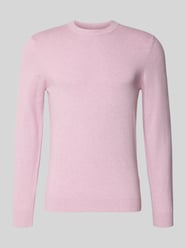 Strickpullover aus Baumwoll-Kaschmir-Mix mit Rundhalsausschnitt von MCNEAL Pink - 24