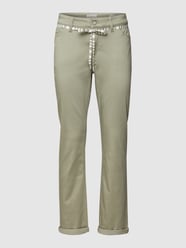 Skinny jeans met stretch van Christian Berg Woman Groen - 2