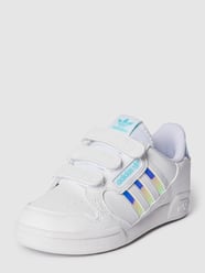Sneakers met logostrepen in metallic, model 'CONTINENTAL 80 STRIPES CF' van adidas Originals Wit - 10