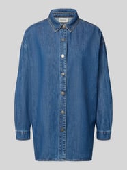 Bluzka jeansowa o kroju oversized z obniżoną linią ramion model 'Hilma' od My Essential Wardrobe - 45