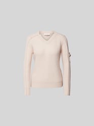 Pullover mit gerippten Abschlüssen von Victoria Beckham Rosa - 1