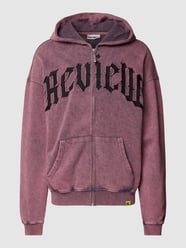 Sweatjacke mit Label-Print von REVIEW Pink - 26