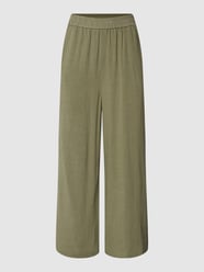 Culotte met viscose, model 'VINSTY' van Pieces Groen - 8