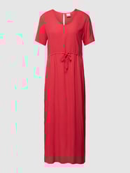 Maxikleid mit Tunnelzug Modell 'Marrakech' von ICHI Rot - 21