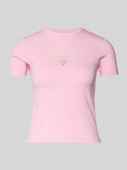 T-Shirt mit Logo und Rundhalsausschnitt von GUESS Jeans - 11