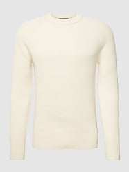 Strickpullover mit Raglanärmeln Modell 'AARON' von Drykorn Weiß - 19