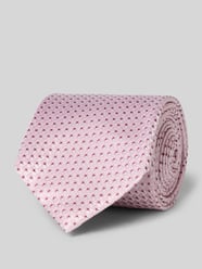 Seidenkrawatte im Allover-Look (7,5 cm) von OLYMP Pink - 40