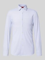 slim fit zakelijk overhemd met all-over print model 'KENNO' van HUGO - 8