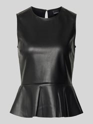 Top in leerlook en knoopsluiting aan de achterkant van Gina Tricot - 13