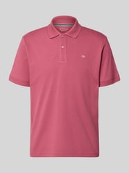 Koszulka polo z czystej bawełny o kroju regular fit od Tom Tailor Fuksjowy - 41