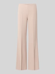 flared fit broek met bandplooien van Rinascimento Beige - 1
