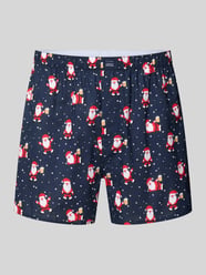 Boxershorts im Allover-Look mit elastischem Bund von Christian Berg Men - 24