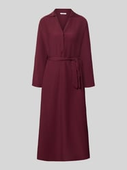 Hemdblusenkleid mit kurzer Knopfleiste Modell 'Di44anaa' von ZABAIONE Bordeaux - 11