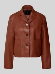 Jacke in Leder-Optik Modell 'SABI' von MANGO Orange - 22
