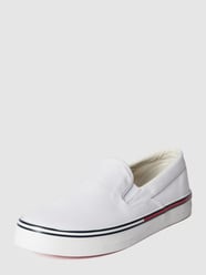 Sneakersy wsuwane z paskami w kontrastowym kolorze od Tommy Jeans Biały - 14