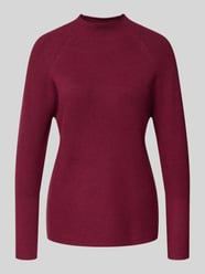 Gebreide pullover met ribboorden, model 'KANITA' van Soyaconcept Bordeaux - 41
